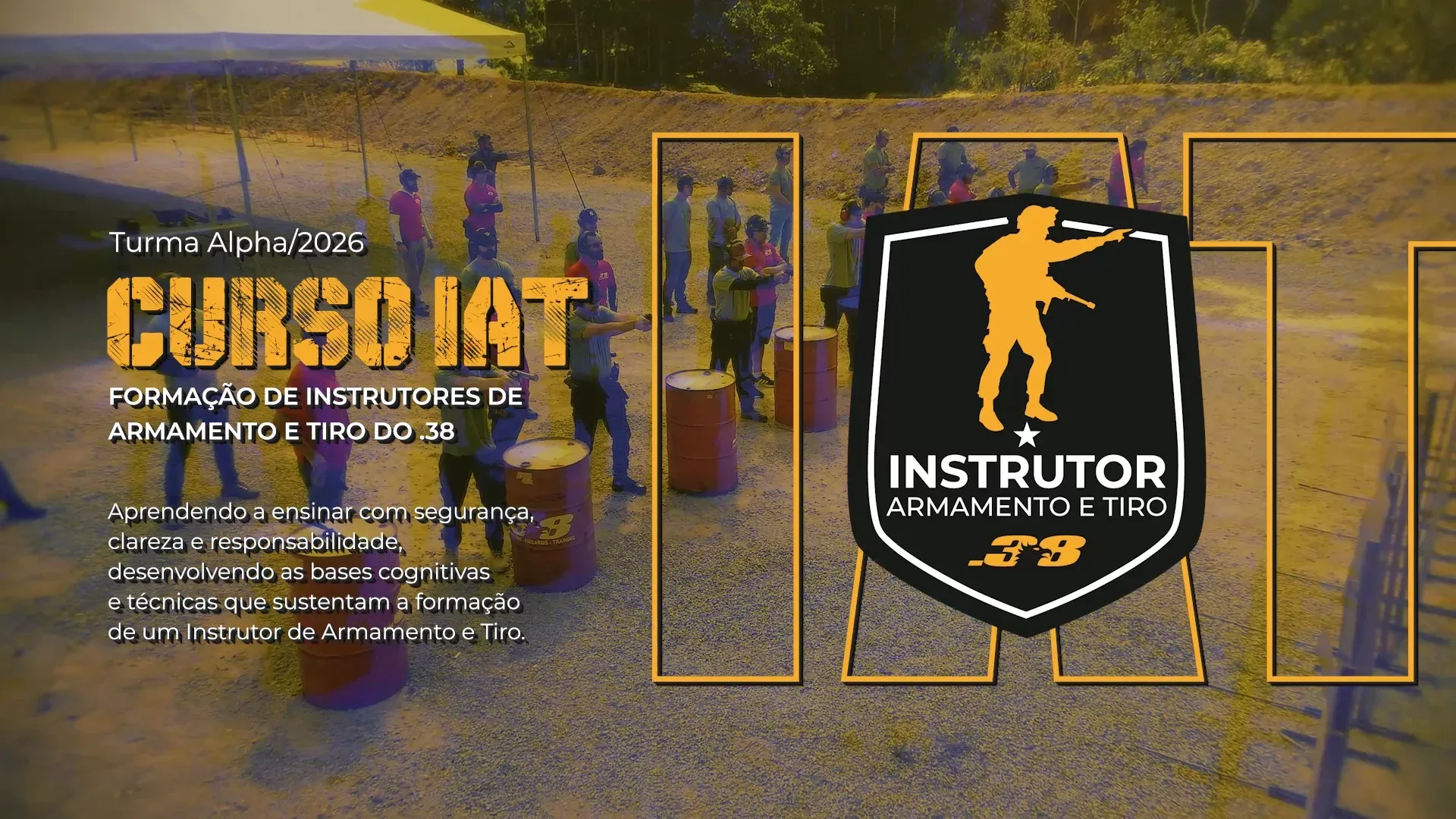 Capa da série IAT: Formação de Instrutores de Armamento e Tiro