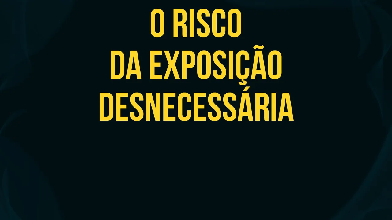 Capa de O Risco da Exposição Desnecessária